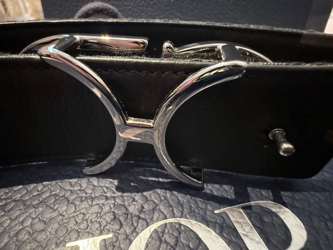 Dior CDロゴバックル ブラックベルト
