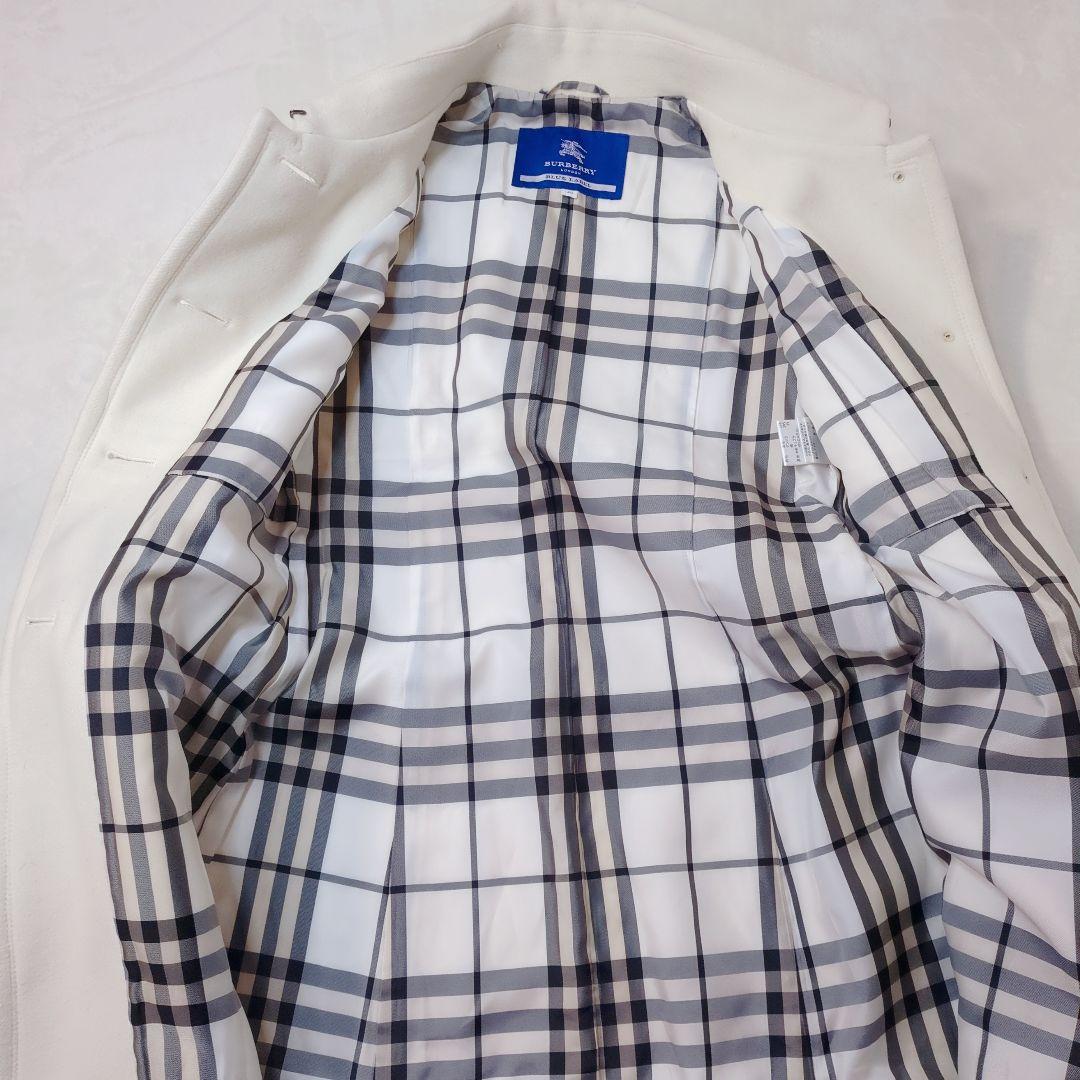 【良品】BURBERRY アンゴラ チンストラップ ノバチェック L相当