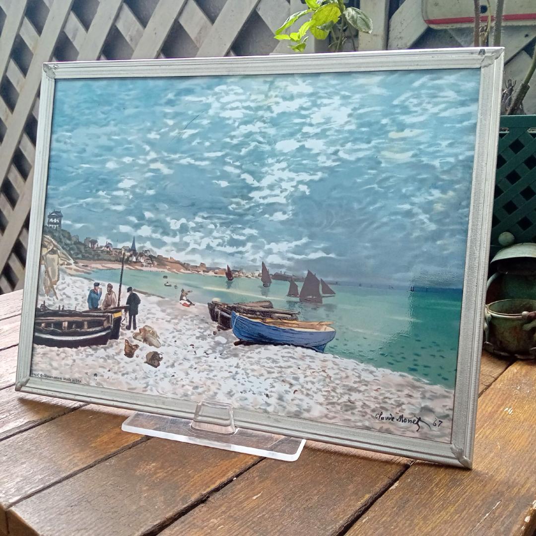 モネ ステンドグラス サン＝タドレスの海岸 1867 グラスマスターズ社