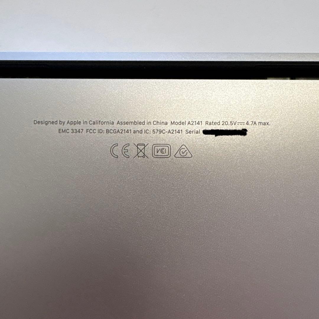 【美品ジャンク】Apple MacBook Pro16 32GB 512GB