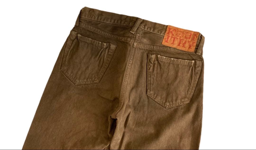 KAPITAL KOUNTRY ダメージ加工 製品染め パンツ