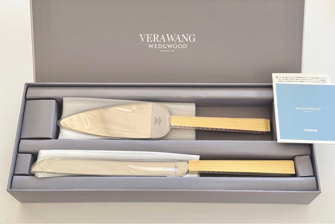 新品 ウェッジウッド ヴェラヴォン ケーキナイフ ケーキサーバー
