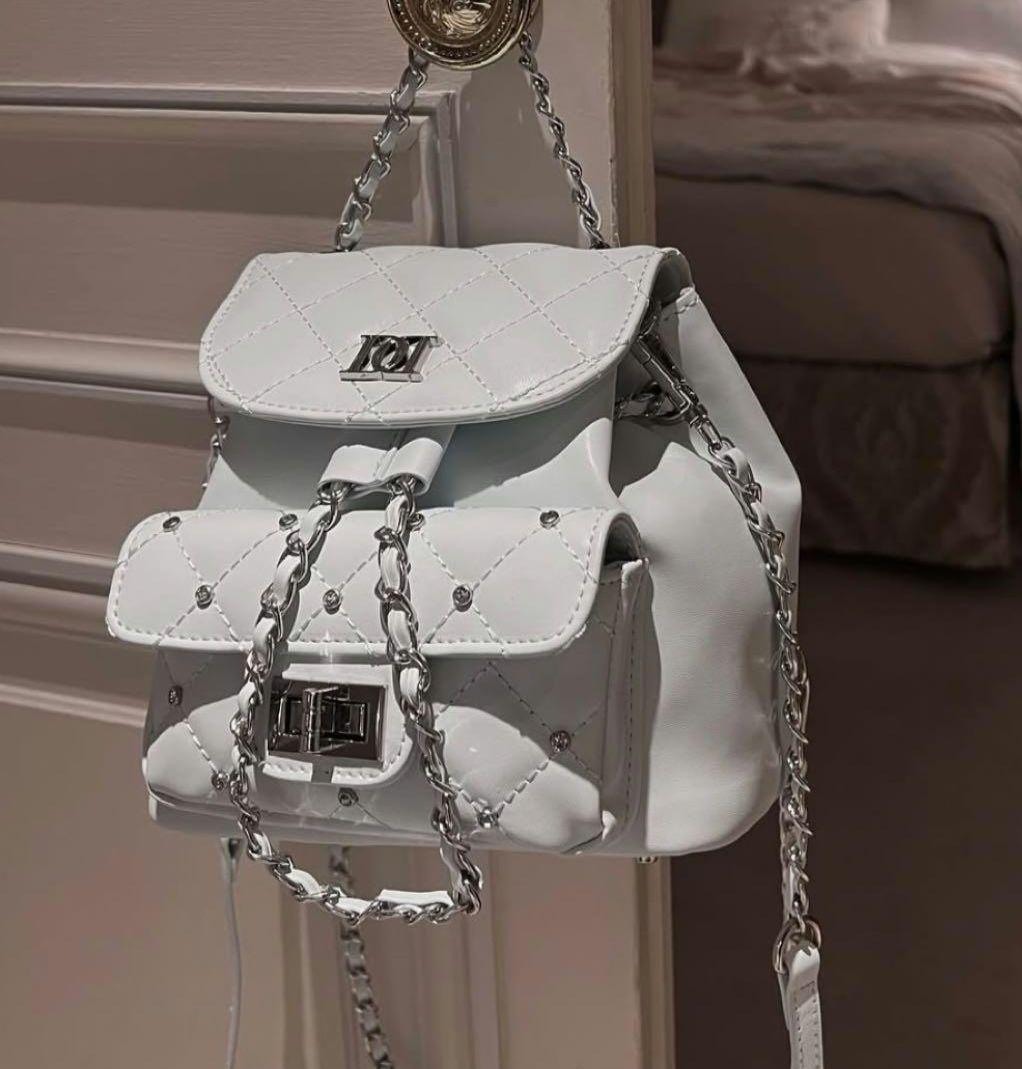 ♡ ダーリッチ Darich ♡ キルティングビジューミニリュック sax