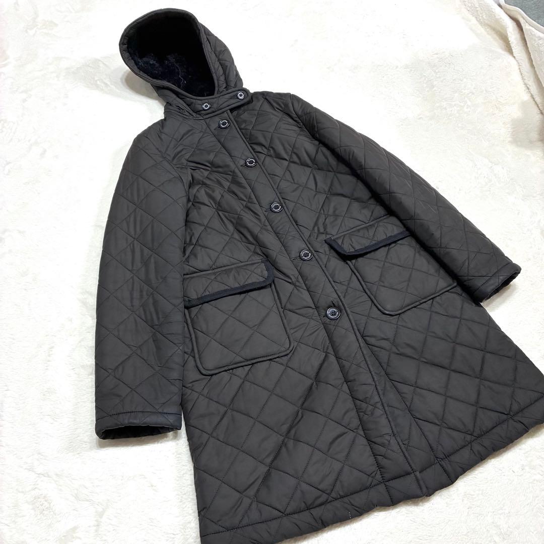 美品 希少 XL トラディショナルウェザーウェア キルティングコート ボア