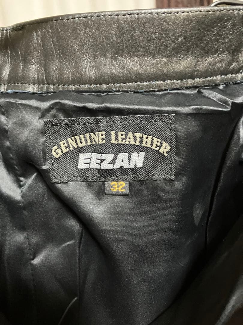 美品　EEZAN Genuine Leather 本革ズボン