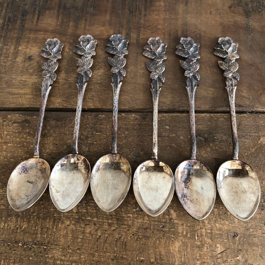 クリストフウィドマン　ヒルデスハイムローズ　スプーン6客　925シルバー　純銀製