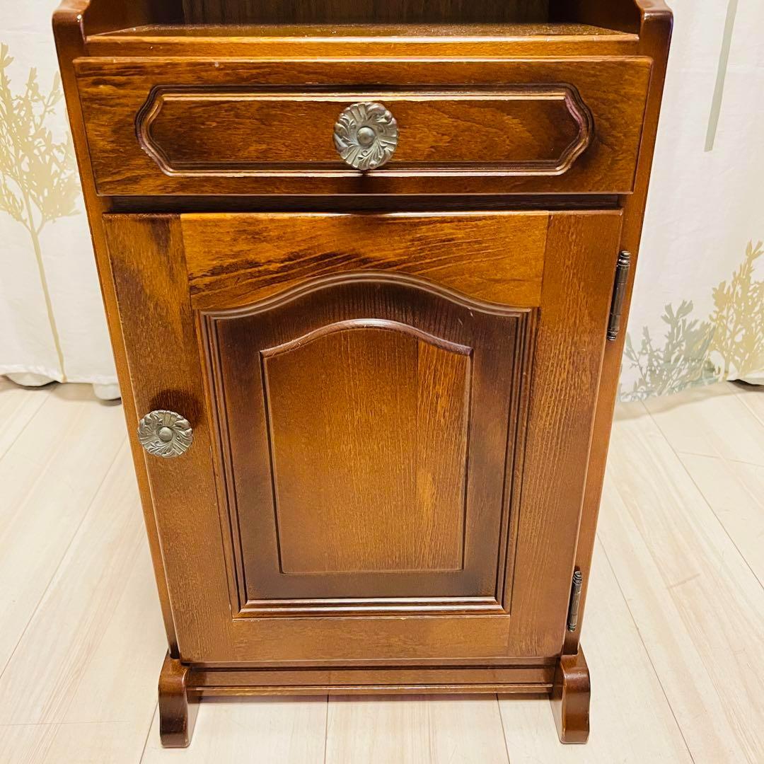 ☆美品！☆カリモク karimoku コロニアル　電話台 レトロ アンティーク調