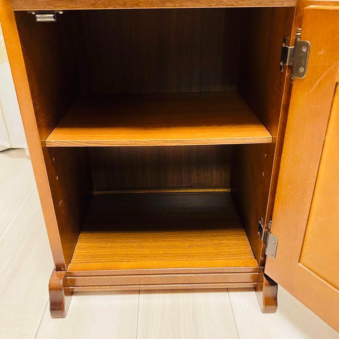 ☆美品！☆カリモク karimoku コロニアル　電話台 レトロ アンティーク調