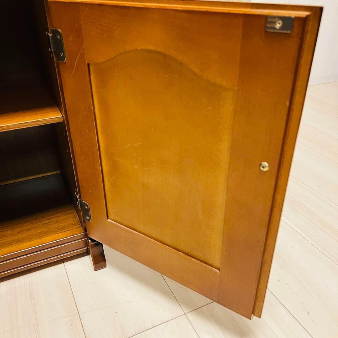 ☆美品！☆カリモク karimoku コロニアル　電話台 レトロ アンティーク調