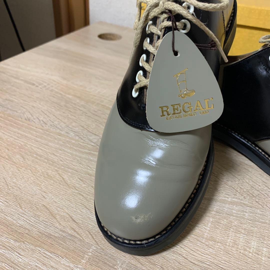 グラントさん専用 REGALサドルシューズ(25cm)グレー/ブラック)中古品
