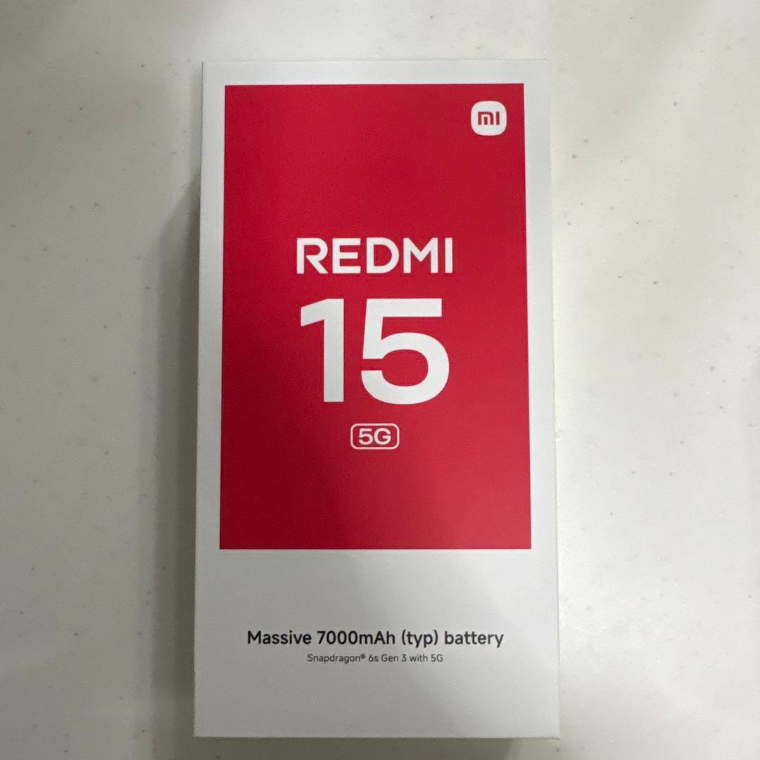【福助】 未使用REDMI 15 5G スマホ リップルグリーン128GB