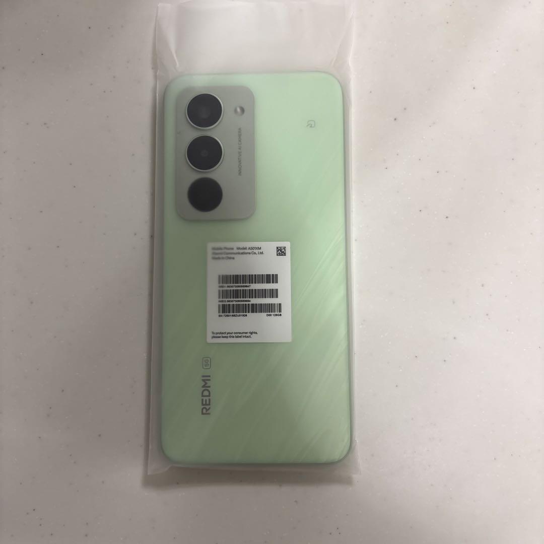 【福助】 未使用REDMI 15 5G スマホ リップルグリーン128GB