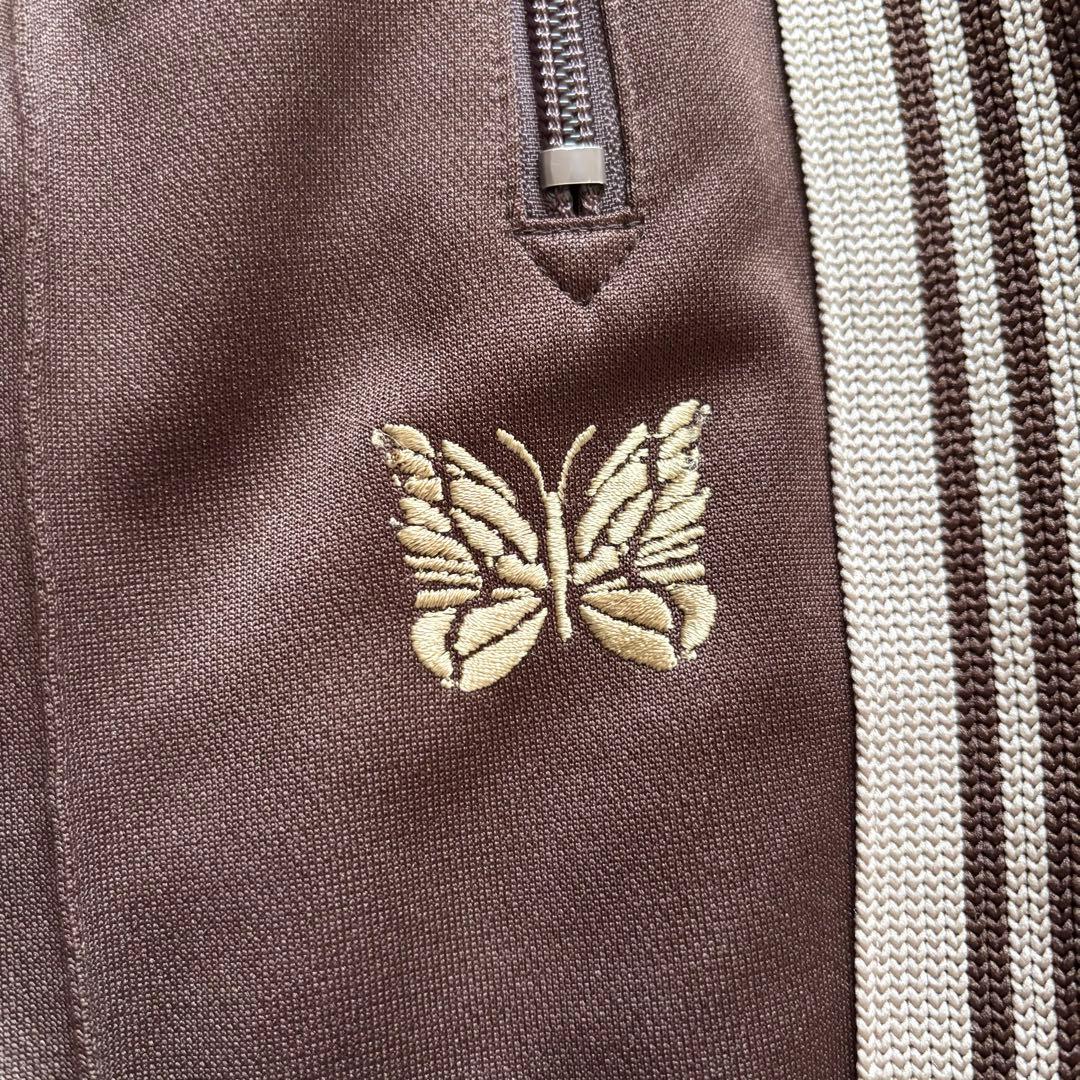 【美品】 Needles トラックパンツ ナロー ライン バタフライ 蝶