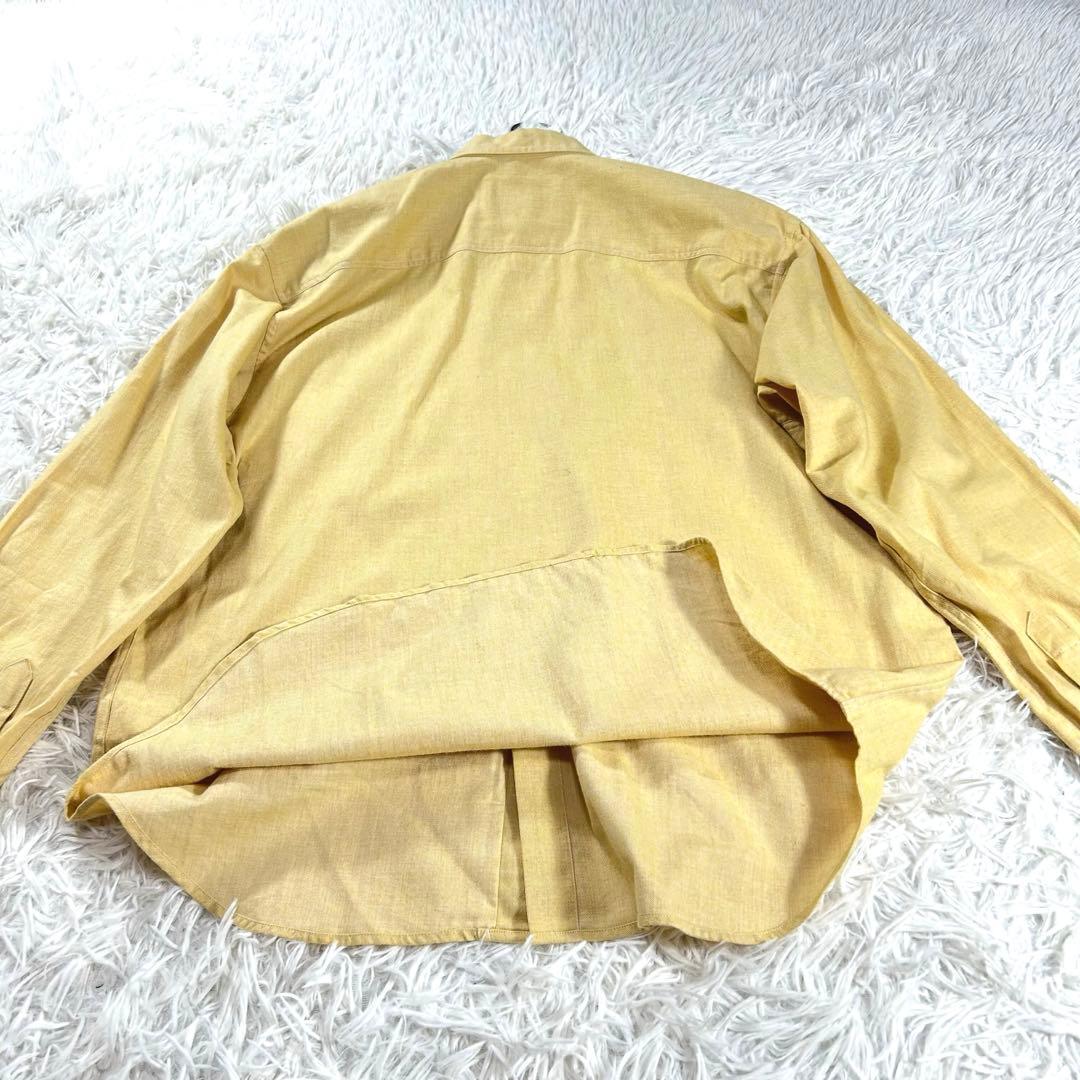 極美品✨BUGUTTA オーバーサイズシャツ　L イエロー　ボタンダウン
