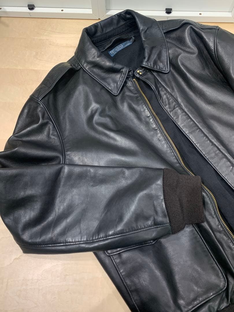 Polo by Ralph Lauren A-2 レザー フライトジャケット