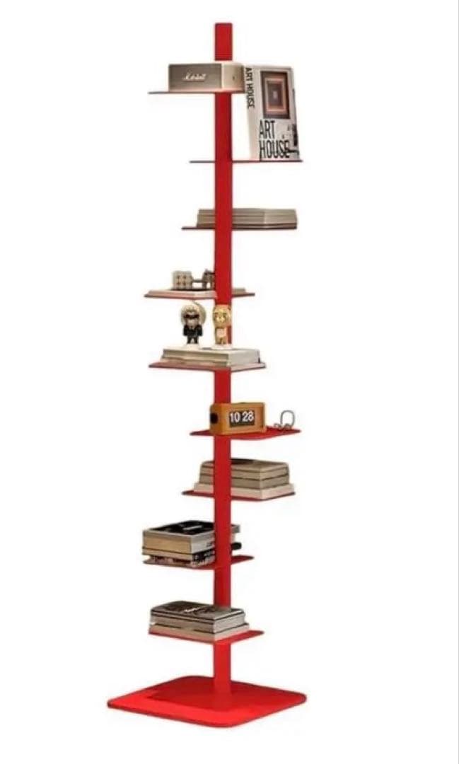 セール　本棚　ブックスタンド　未使用　レッド　赤