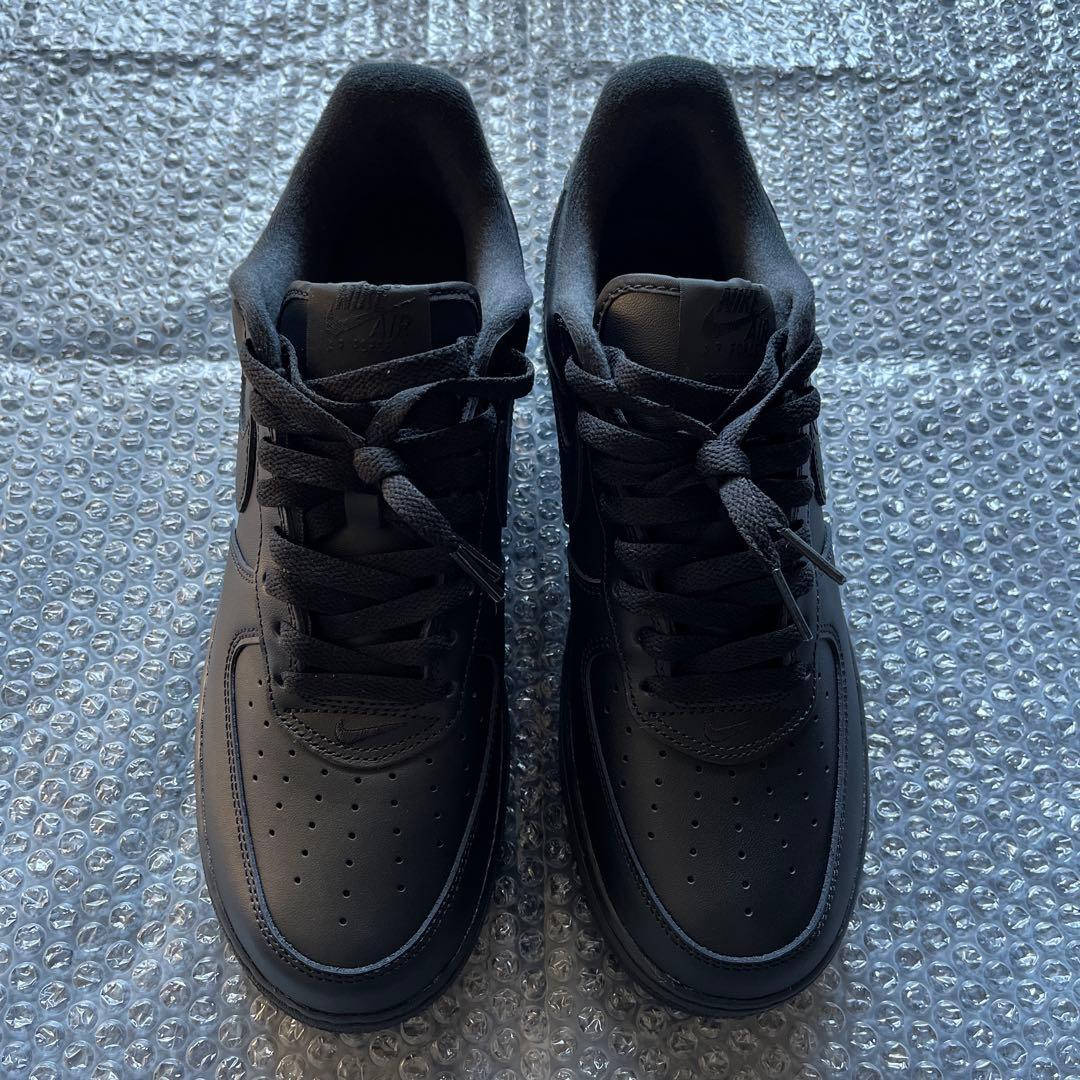 靴 NIKE AIR FORCE 1 LOW SUPREME BLACK US10
