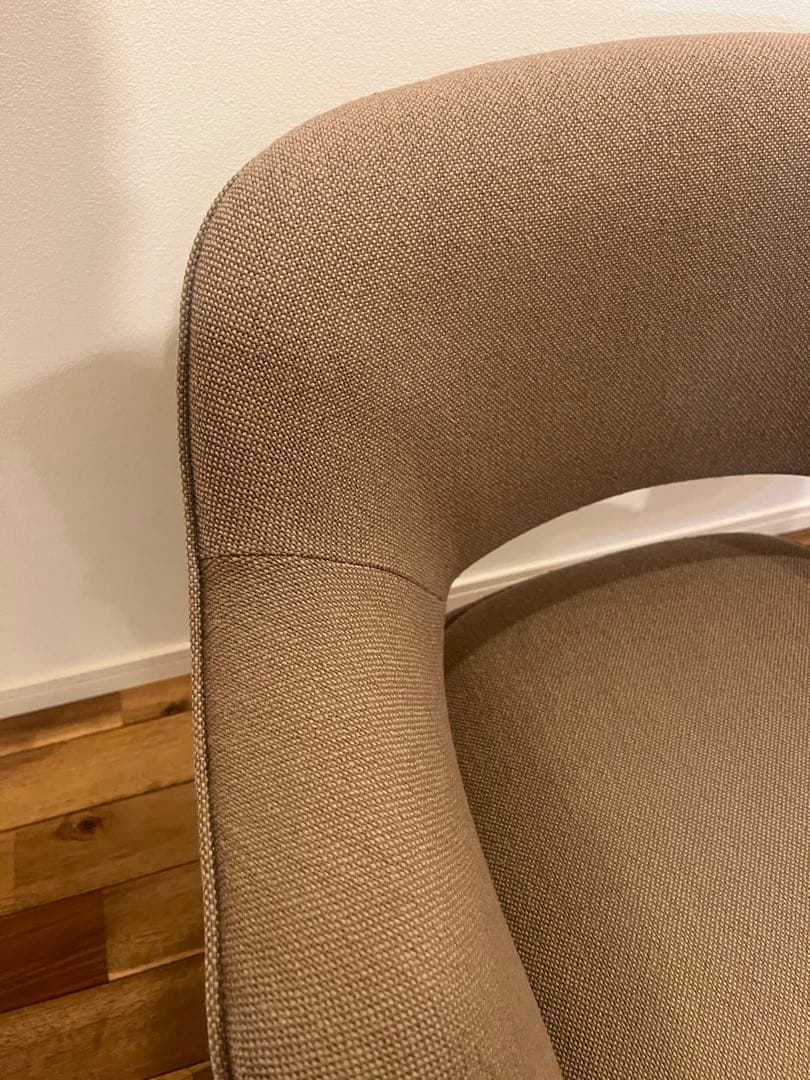 ブラウンベージュ 回転式カフェチェア（1脚） ヴィンテージ