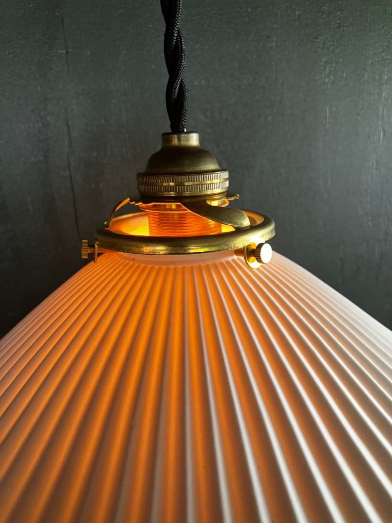 磁器シェード　電笠　ランプシェード　ペンダントライト①