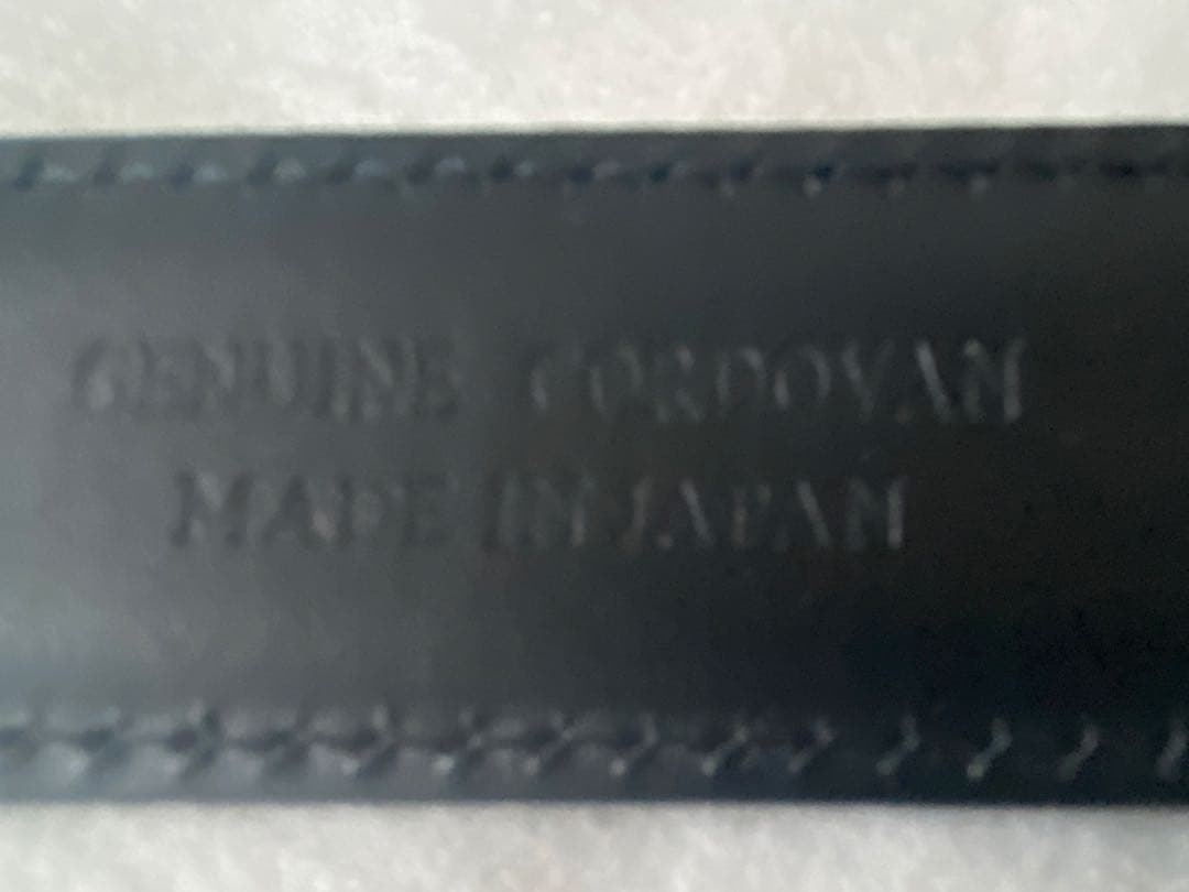 ザソール　ＴＨＥ　ＳＯＬＥ　ベルト　コードバン　黒　サイズ８０