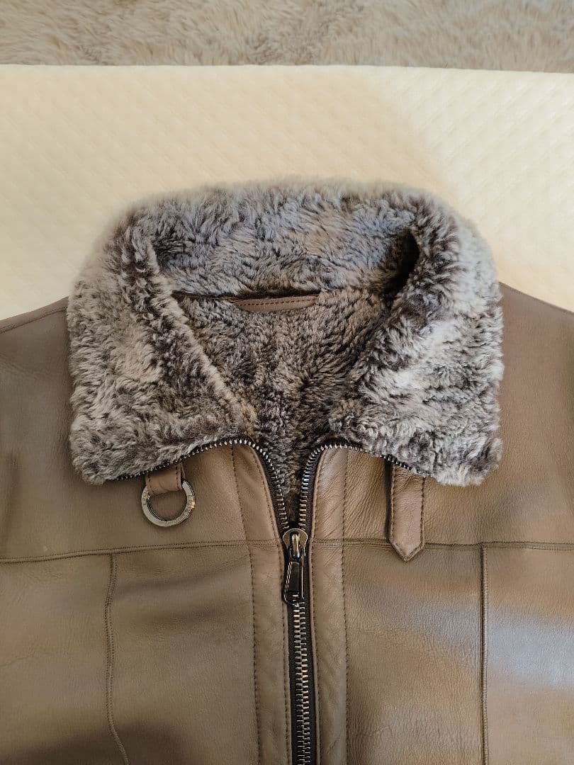 EPOCA Uomo ブラウンレザーシングルライダース