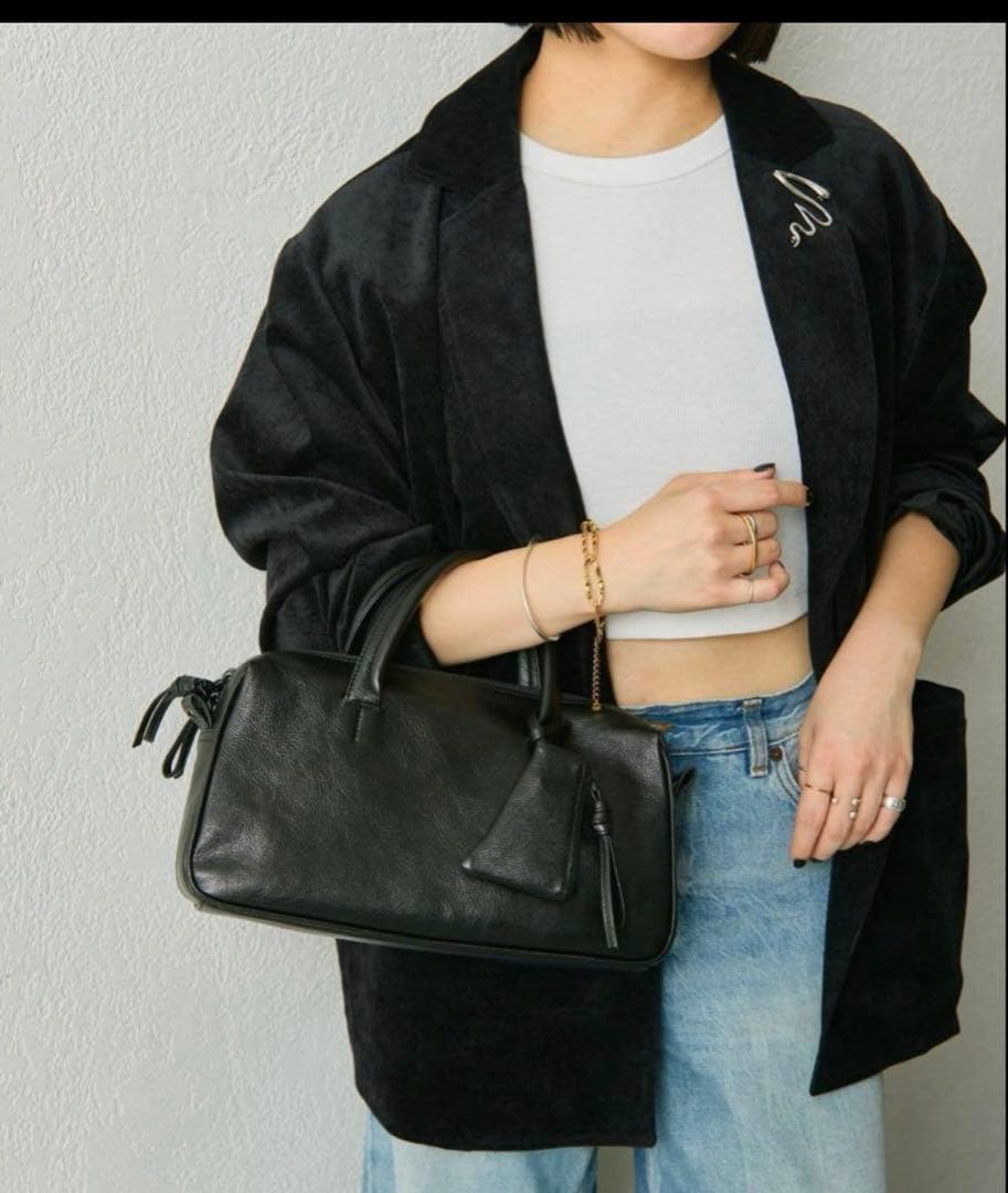 イアパピヨネ　インフルエンサーuchida企画　2wayシンプルボストンバッグ