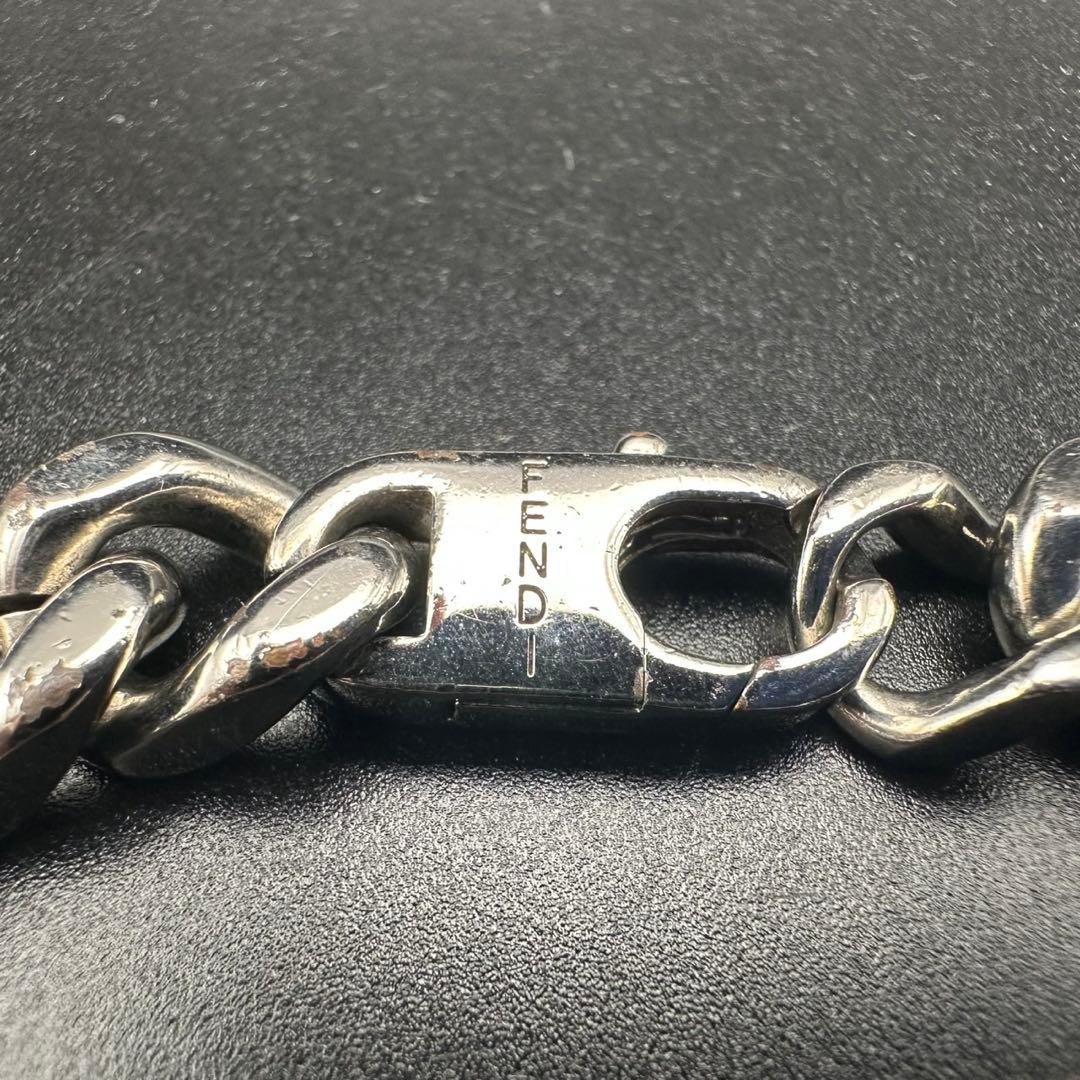 美品✨　FENDI　フェンディ　ブレスレット　喜平　シルバー　1491