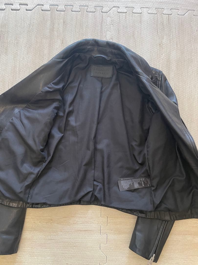 ALLSAINTS ブラック ライダースジャケット UK6