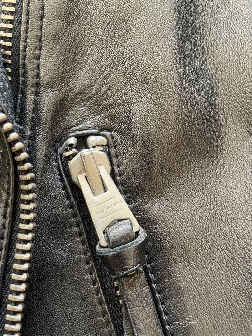 ALLSAINTS ブラック ライダースジャケット UK6