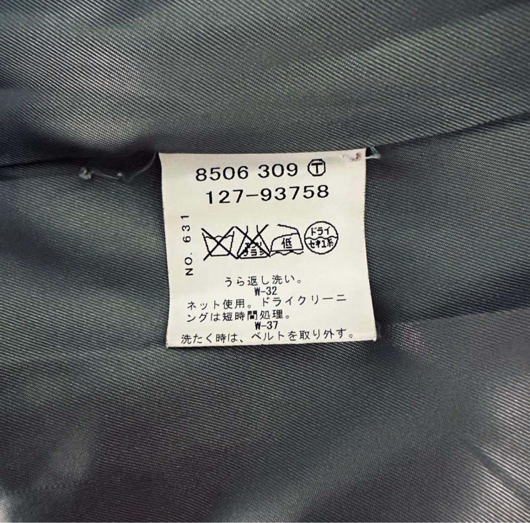 INDIVI カシミヤ混 ウールロングコート 46 ライトグレー 比翼3L 4L