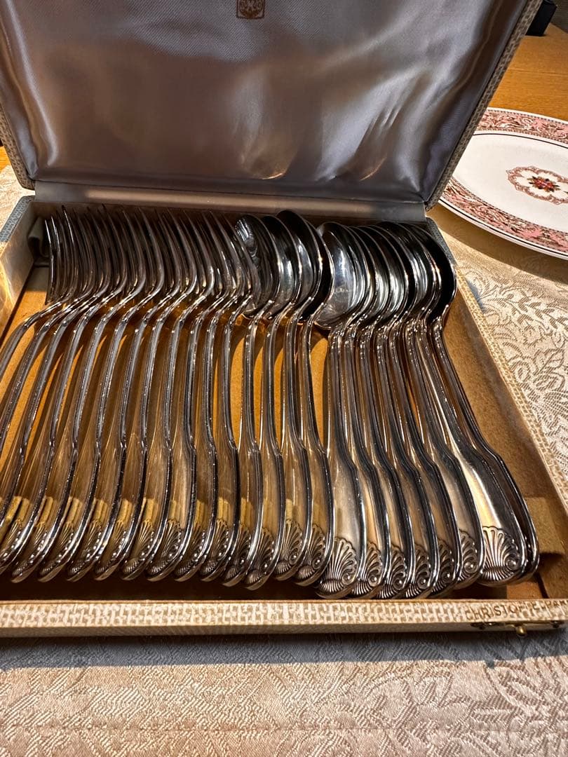 クリストフル ヴァンドーム　カトラリー24本セット 箱付　アンティーク