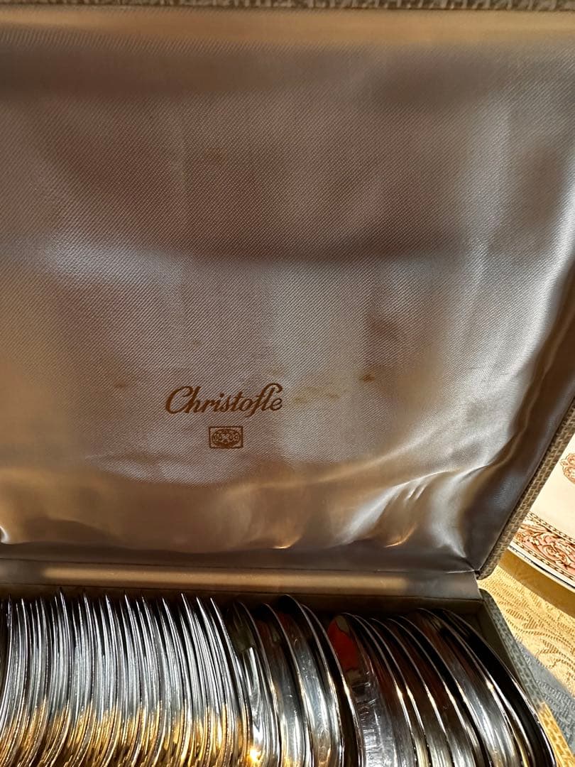 クリストフル ヴァンドーム　カトラリー24本セット 箱付　アンティーク
