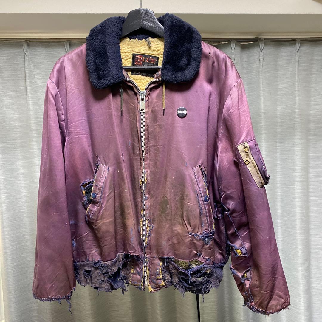 vintage MA-1ジャケット パープル　50s 60s