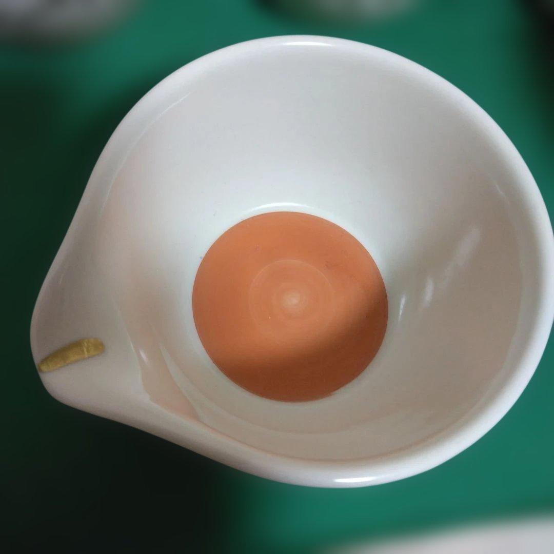 レトロ白地に手描き金色模様の注ぎ口付葛餡器 15個セット〔5個セットから可能］