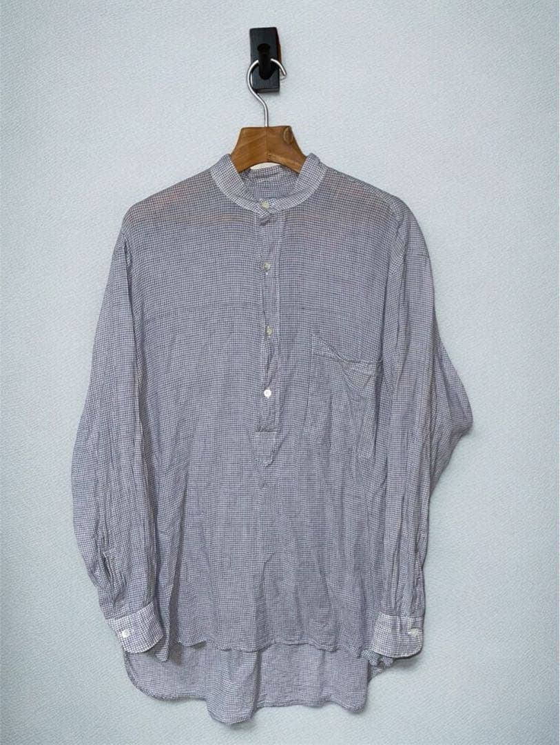 COMOLI KHADI コットン　プルオーバーシャツ size２