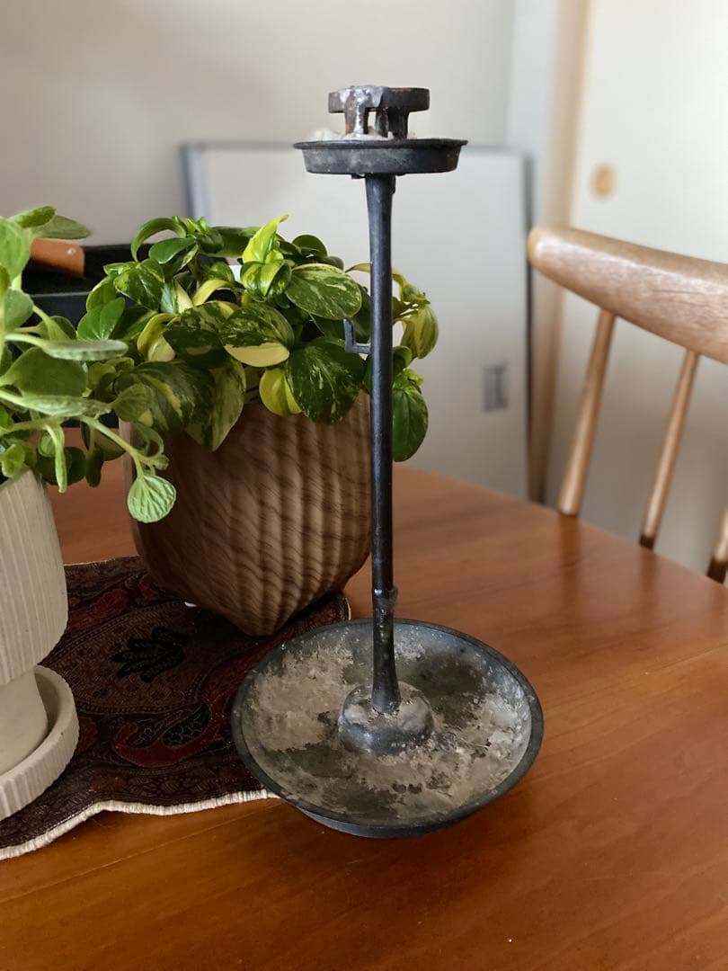 【お値下げ】　燭台　蝋燭たて　和骨董古美術