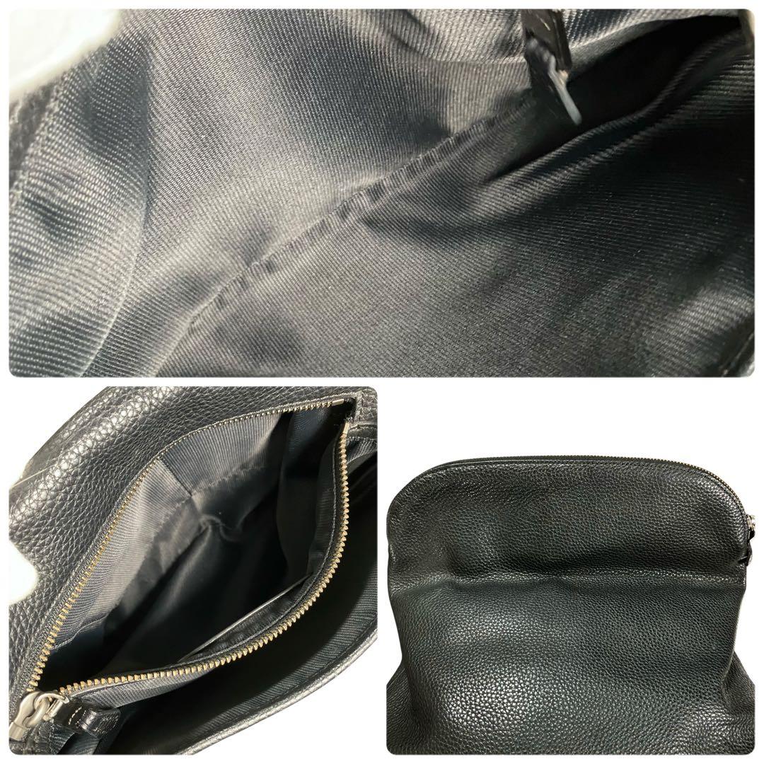 COACH コーチ クロスボディ ショルダーバッグ ブラック 黒 レザー