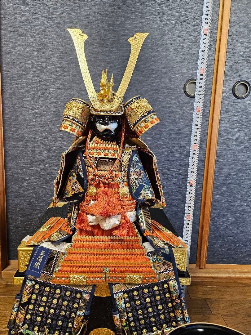 《新春セール》京甲冑 平安将弦 伝統的な武士の甲冑 収納箱付き