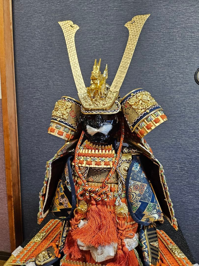 《新春セール》京甲冑 平安将弦 伝統的な武士の甲冑 収納箱付き