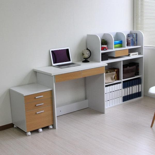 《新品・送料無料》学習デスク ３WAYレイアウトデスク ３段チェスト