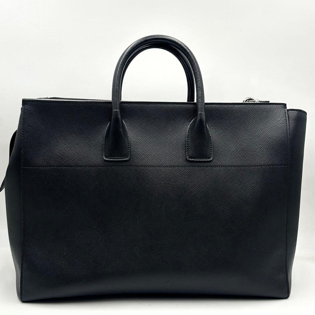美品✨ PRADA 大容量 ボストン トートバッグ サフィアーノレザー ビジネス