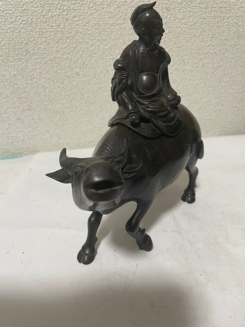 古銅香炉　寿老人　アンティーク　古道具　置物