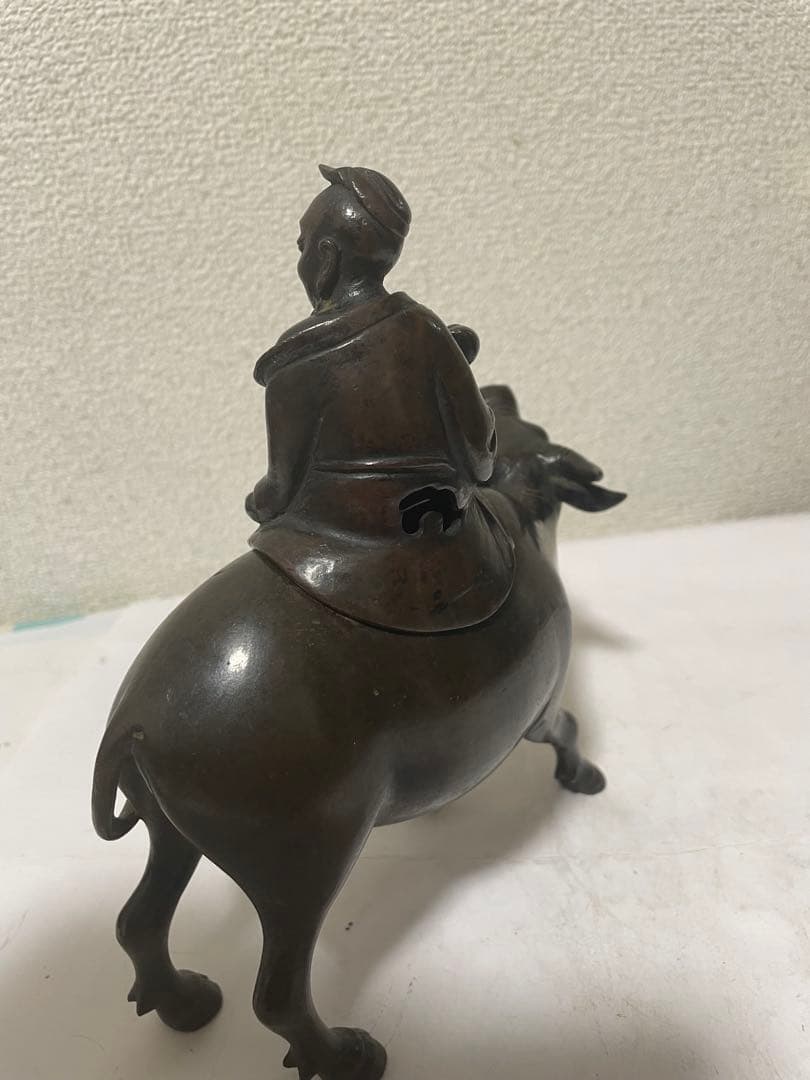古銅香炉　寿老人　アンティーク　古道具　置物