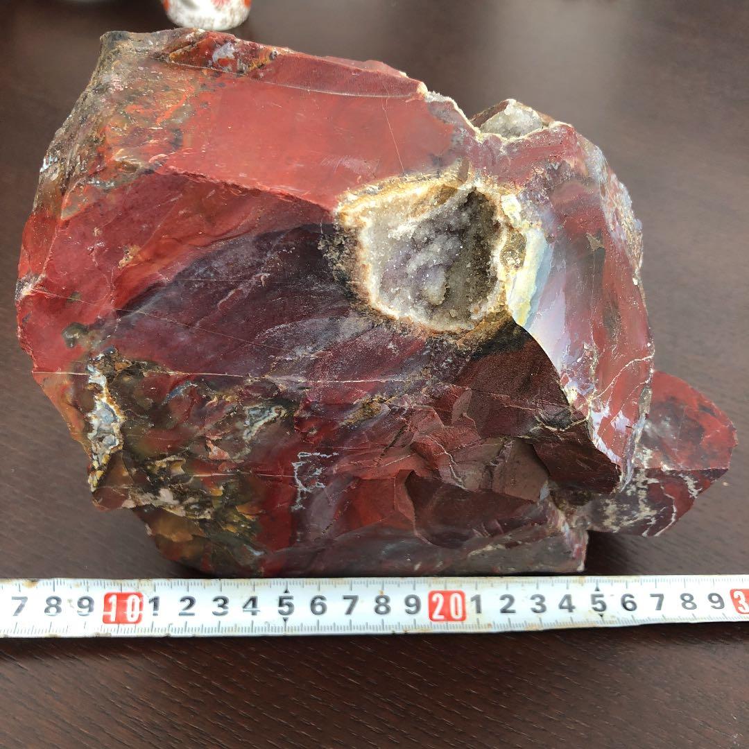 v*x様 水晶　石　赤　赤玉　赤玉石　クラスター