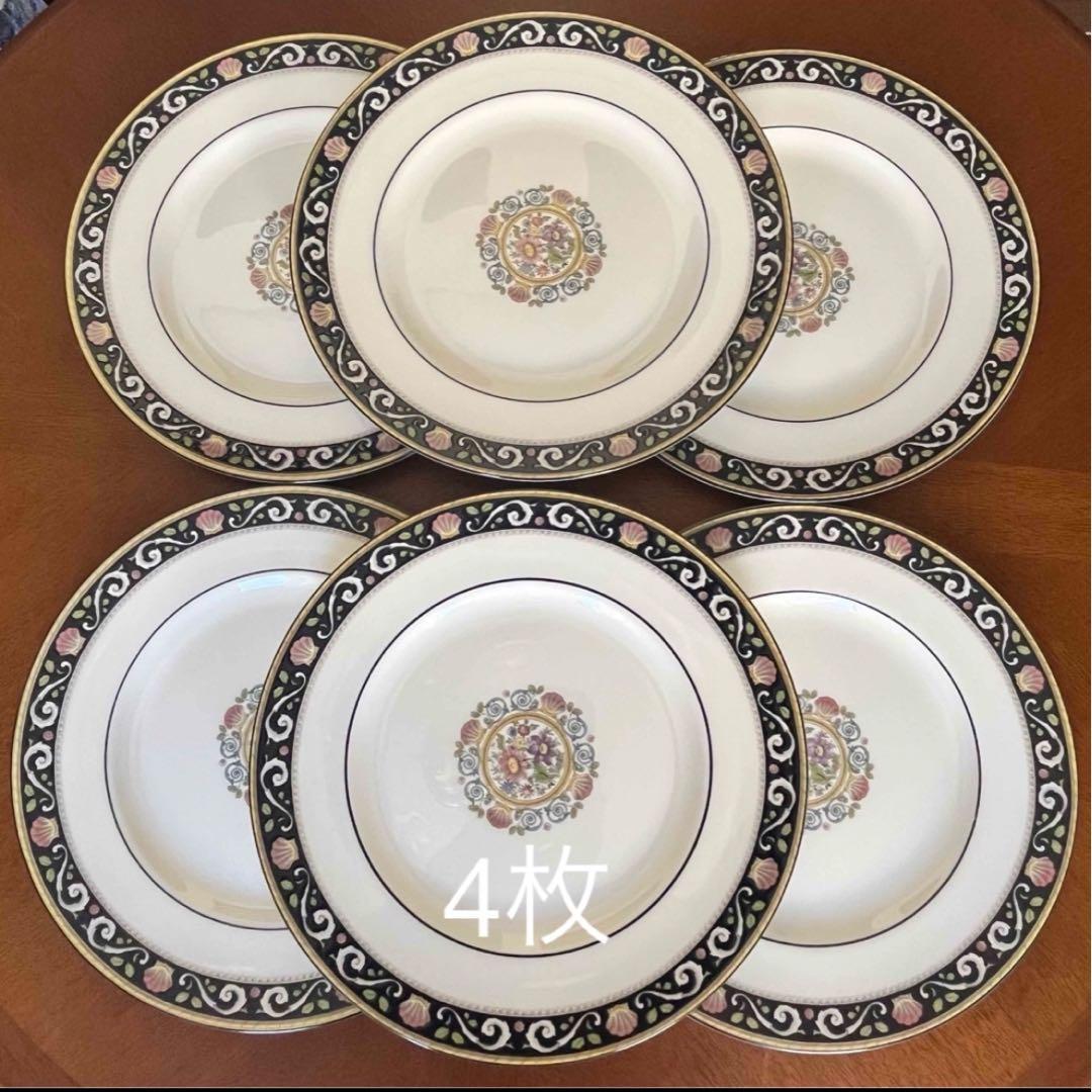 【黒壺美品】ウェッジウッド★ラニーミード★豪華なディナー皿 4枚