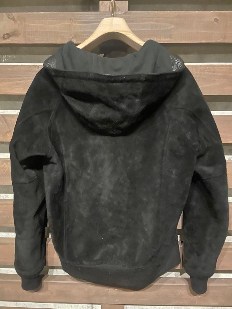 Y’2 LEATHER ワイツーレザー　パーカー　スエード　サイズ42 黒