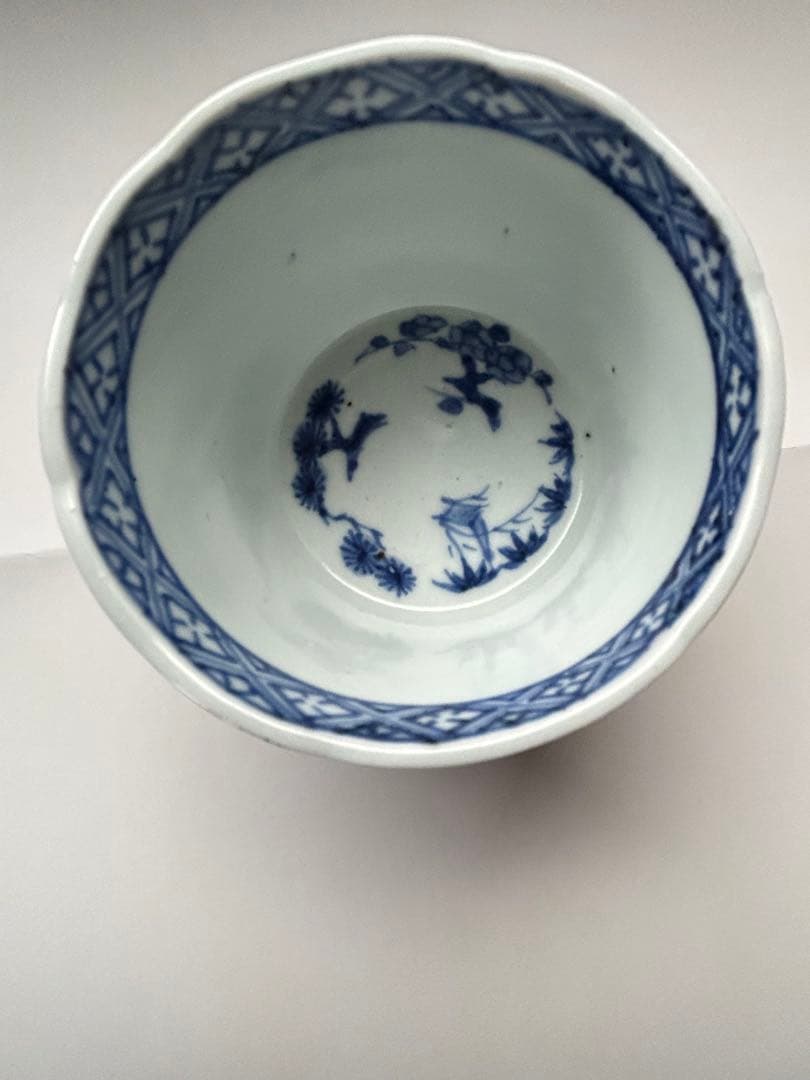 ✨【古伊万里】　⭐️蛸唐草　蕎麦猪口　江戸中期✨美品　骨董　時代物　上手 コップ