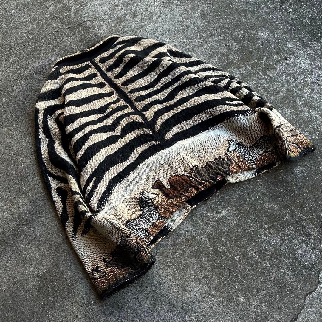 90’s Vintage ジャガード ニットジャケット アニマル アーカイブ