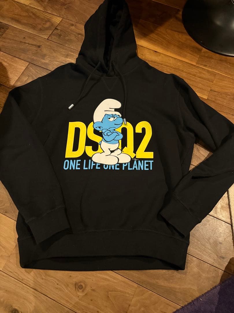 値下げ！超美品！dsquared2 スマーフコラボパーカーL