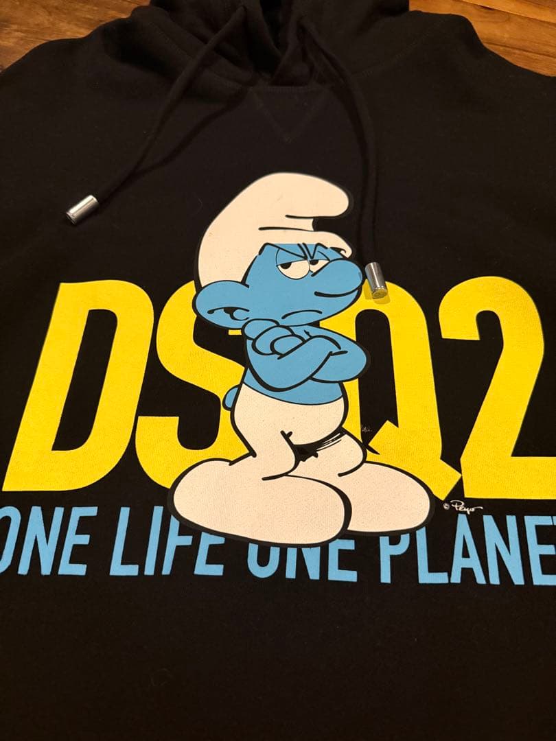 値下げ！超美品！dsquared2 スマーフコラボパーカーL